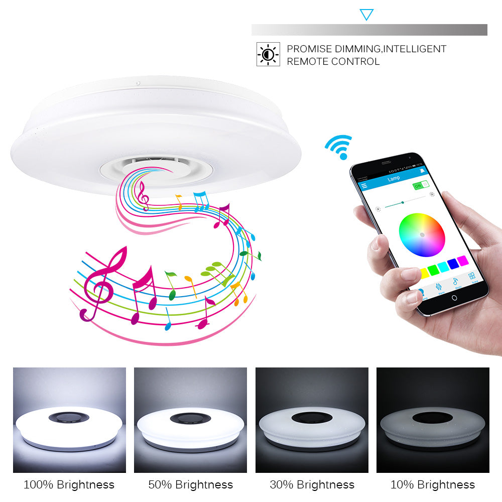 Smart Music LED Ceiling Lights RGB Dimmable | High Brightness & Energy-Saving Design